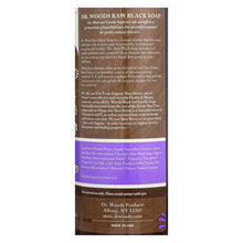 Load image into Gallery viewer, Dr. Woods Shea Vision Pure Black Soap With Organic Shea Butter - 16 Fl Oz