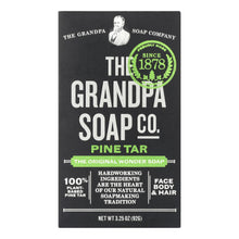 Load image into Gallery viewer, Grandpa's Pine Tar Bar Soap - 3.25 Oz