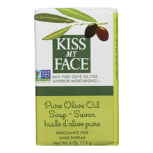 Load image into Gallery viewer, Kiss My Face Bar Soap Pure Olive Oil Fragrance Free - 4 Oz