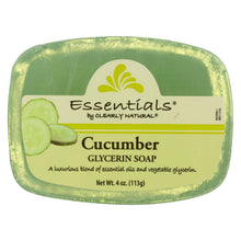 Load image into Gallery viewer, Clearly Natural Glycerine Bar Soap Cucumber - 4 Oz