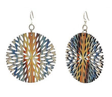 Load image into Gallery viewer, Green Tree Sunsetting Bloom Earrings
