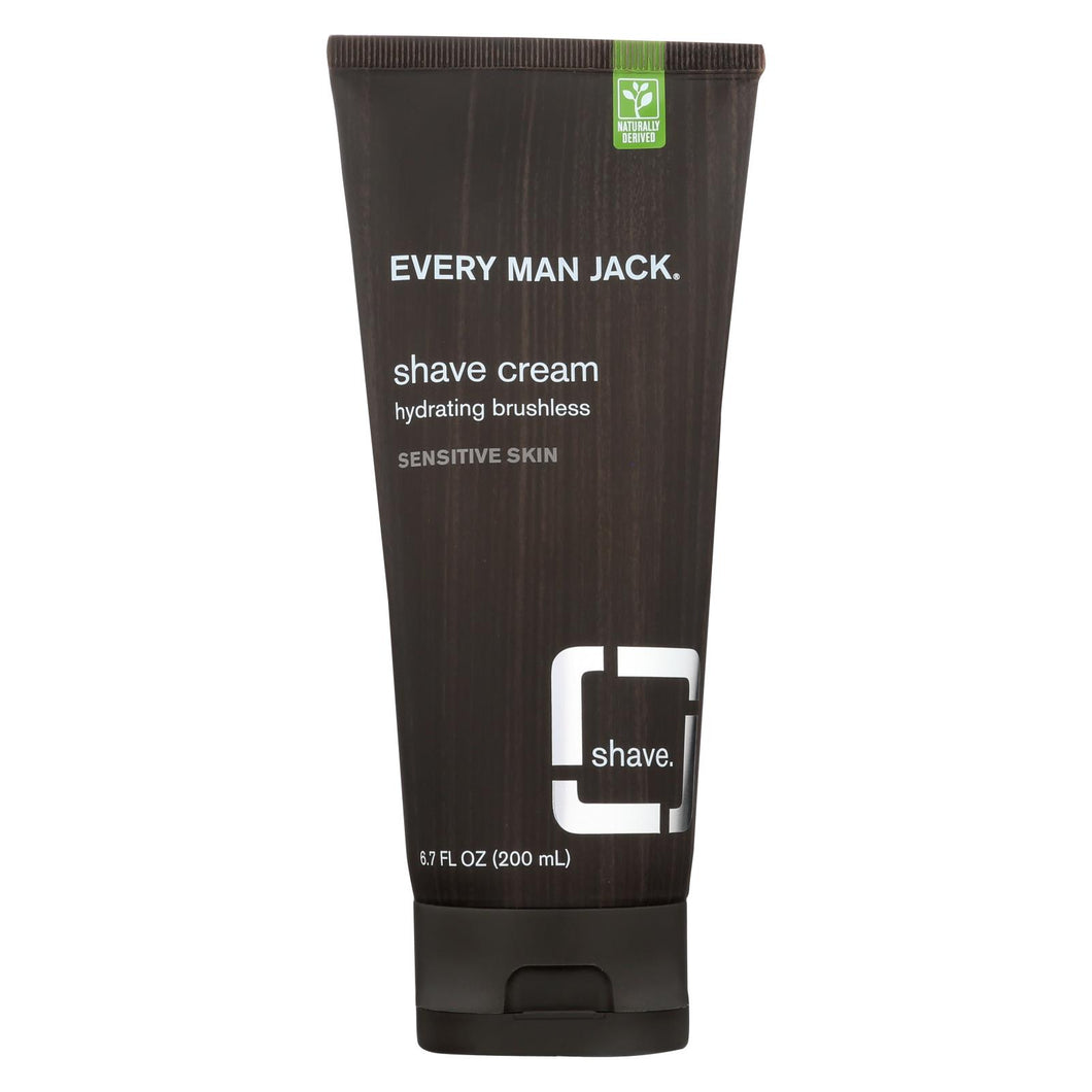 Every Man Jack Shave Cream - Sensitive Skin - Fragrance Free - 6.7 Oz