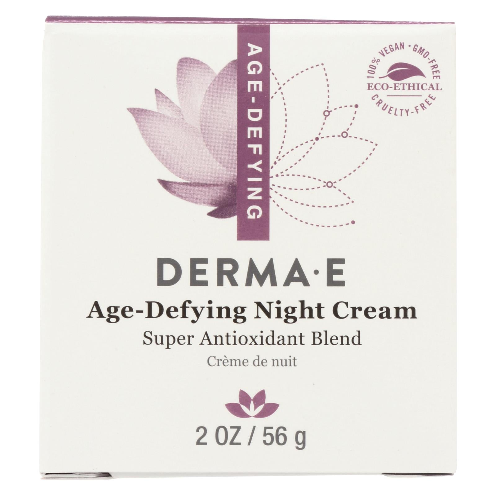 Derma E - Age-defying Night Creme With Astaxanthin And Pycnogenol - 2 Oz.