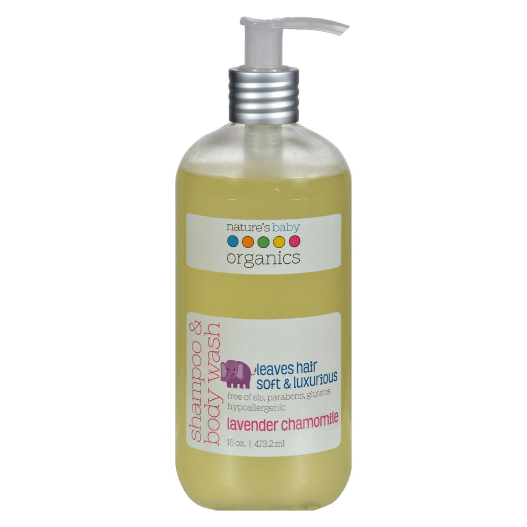 Nature's Baby Organics Shampoo And Body Wash Lavender Chamomile - 16 Fl Oz