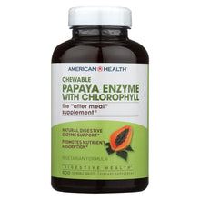 Load image into Gallery viewer, American Health - Papaya Enzyme With Chlorophyll Chewable - 600 Chewable Tablets
