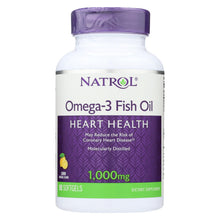 Load image into Gallery viewer, Natrol Omega-3 Fish Oil Lemon - 1000 Mg - 90 Softgels
