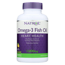 Load image into Gallery viewer, Natrol Omega-3 Fish Oil Lemon - 1000 Mg - 150 Softgels
