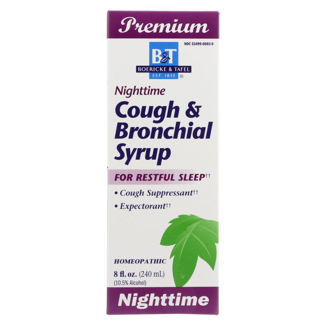 Boericke And Tafel - Cough And Bronchial Syrup Nighttime - 8 Fl Oz