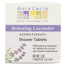 Load image into Gallery viewer, Aura Cacia - Aromatherapy Shower Tablets Relaxing Lavender - 3 Tablets
