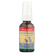 Load image into Gallery viewer, Herbs For Kids Super Kid&#39;s Throat Spray Peppermint - 1 Fl Oz
