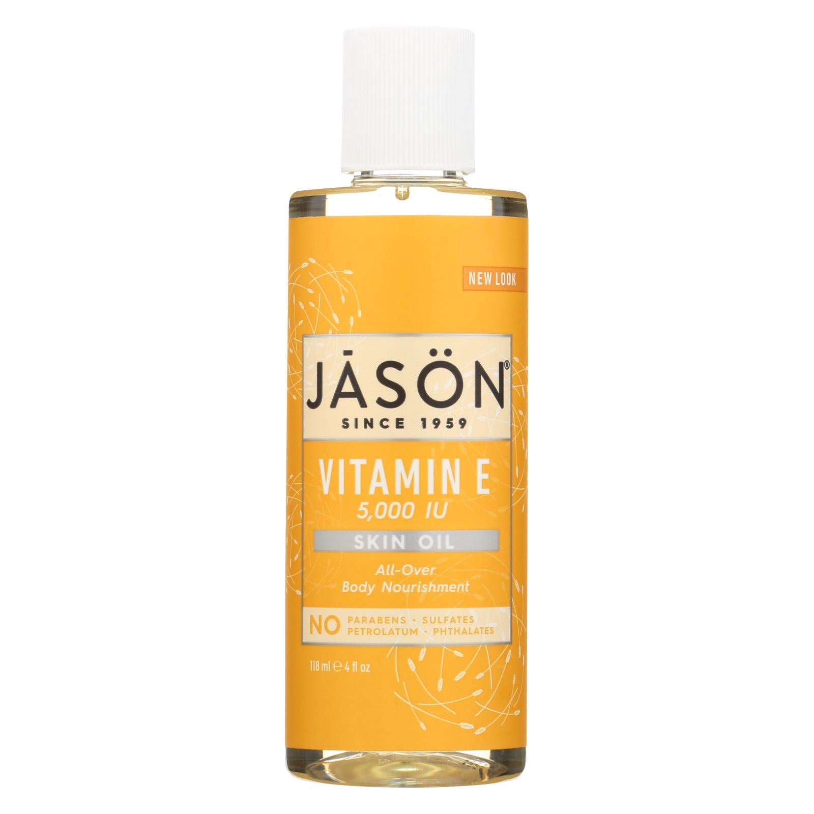 Jason Vitamin E Pure Natural Skin Oil - 5000 Iu - 4 Fl Oz