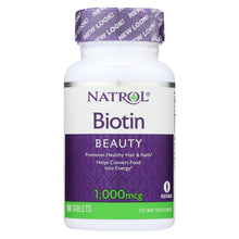 Load image into Gallery viewer, Natrol Biotin - 1000 Mcg - 100 Tablets
