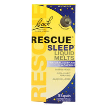 Load image into Gallery viewer, Bach Flower Remedies Rescue Sleep Liquid Melts - 28 Capsules
