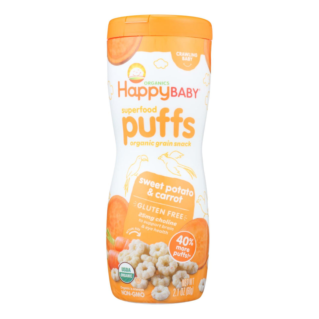 Happy Baby Happy Puffs Sweet Potato - 2.1 Oz - Quantity: 6
