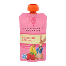 Load image into Gallery viewer, Peter Rabbit Organics Fruit Snacks - Strawberry And Banana - Case Of 10 - 4 Oz.
