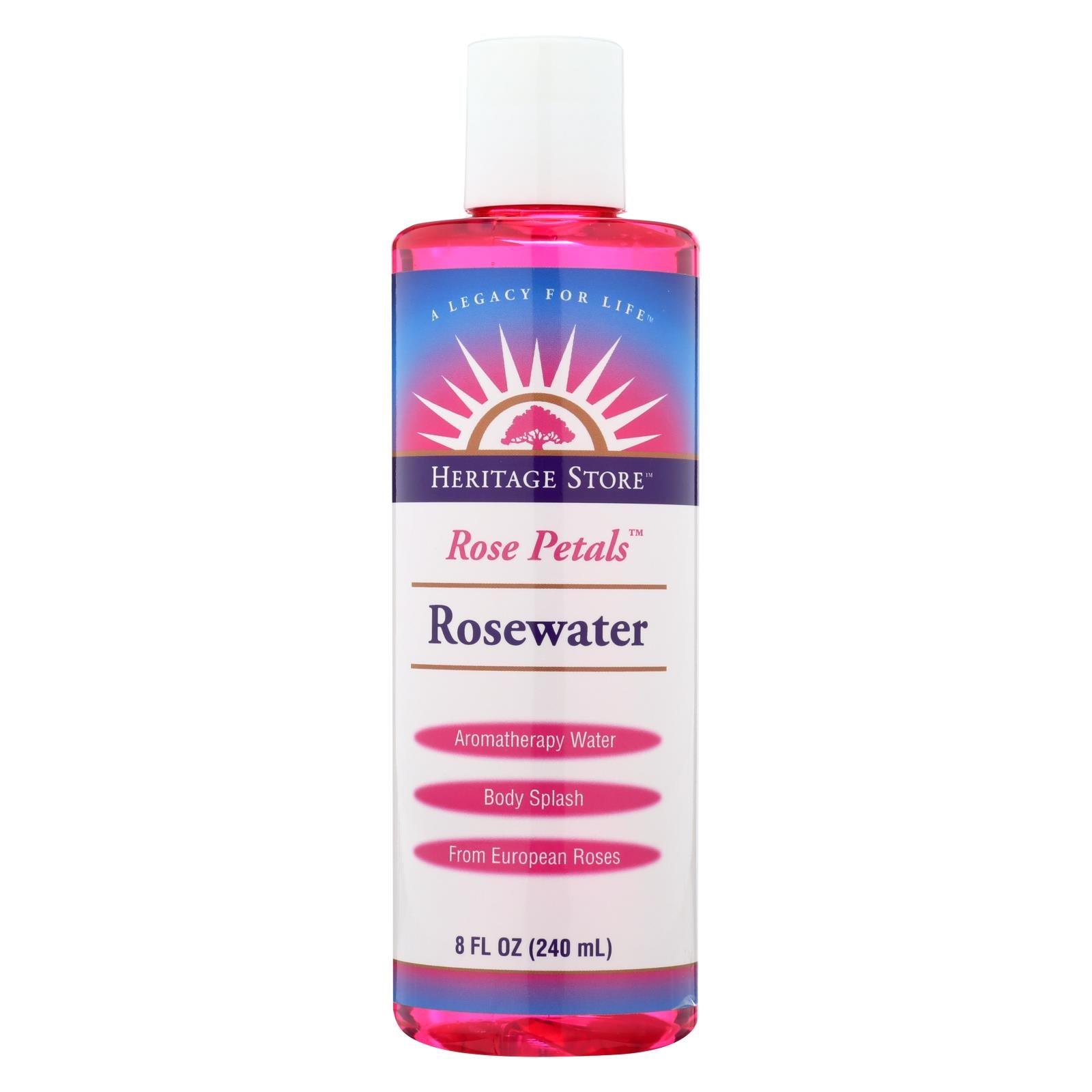 Heritage Products Rose Petals Rosewater - 8 Fl Oz