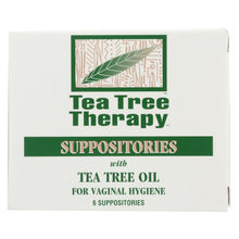 Load image into Gallery viewer, Tea Tree Therapy Vaginal Suppositories With Tea Tree Oil - 6 Suppositories
