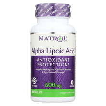 Load image into Gallery viewer, Natrol Alpha Lipoic Acid Time Release - 600 Mg - 45 Tablets
