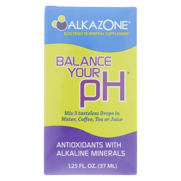 Alkazone Alkaline Booster Drops With Antioxidant - 1.2 Fl Oz