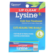 Load image into Gallery viewer, Quantum Lipclear Lysine And Cold Sore Treatment All Natural Ointment - 0.25 Oz
