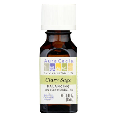 Aura Cacia - Essential Oil Clary Sage - 0.5 Fl Oz