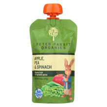 Load image into Gallery viewer, Peter Rabbit Organics Veggie Snacks - Pea Spinach And Apple - Case Of 10 - 4.4 Oz.
