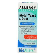 Load image into Gallery viewer, Bio-allers - Allergy Treatment Mold Yeast And Dust - 1 Fl Oz

