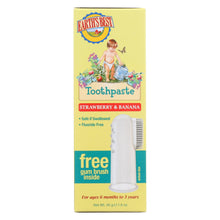 Load image into Gallery viewer, Earth&#39;s Best Toddler Toothpaste Strawberry Banana - 1.6 Oz
