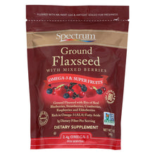 Load image into Gallery viewer, Spectrum Essentials Ground Flax With Mixed Berries - 12 Oz
