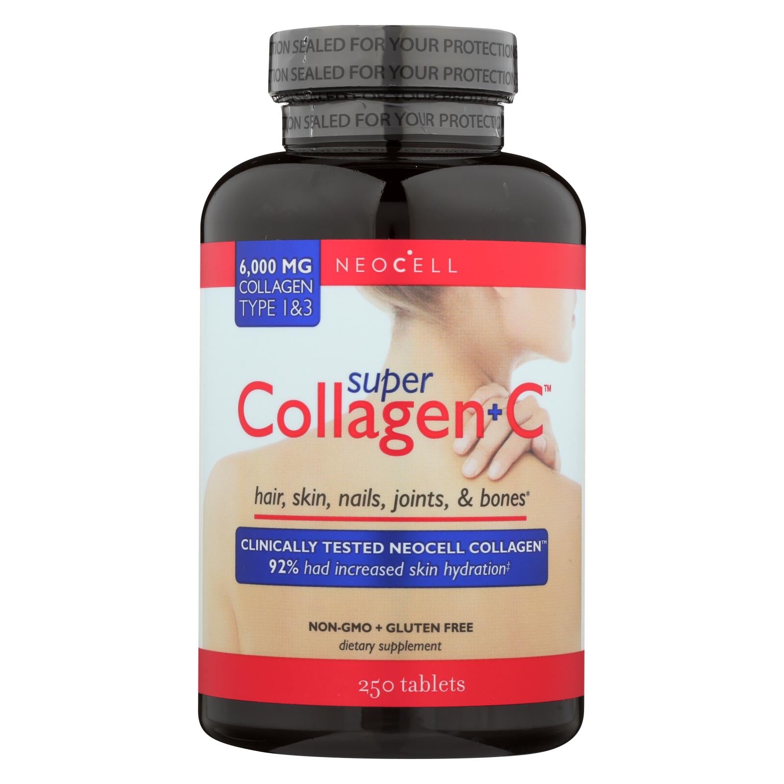 Neocell Super Collagen Plus C Type 1 And 3 - 6000 Mg - 250 Tablets