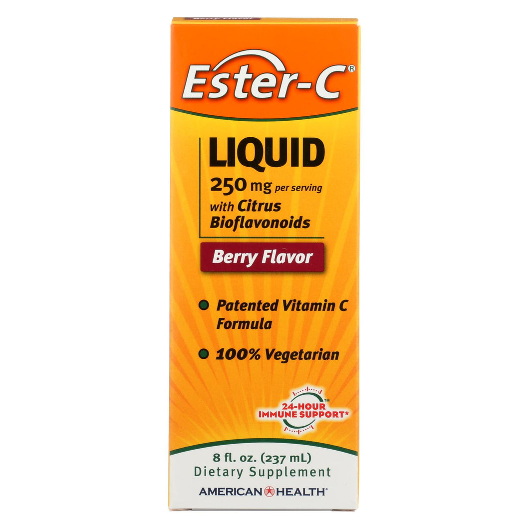 American Health - Ester-c With Citrus Bioflavonoids Berry - 250 Mg - 8 Fl Oz