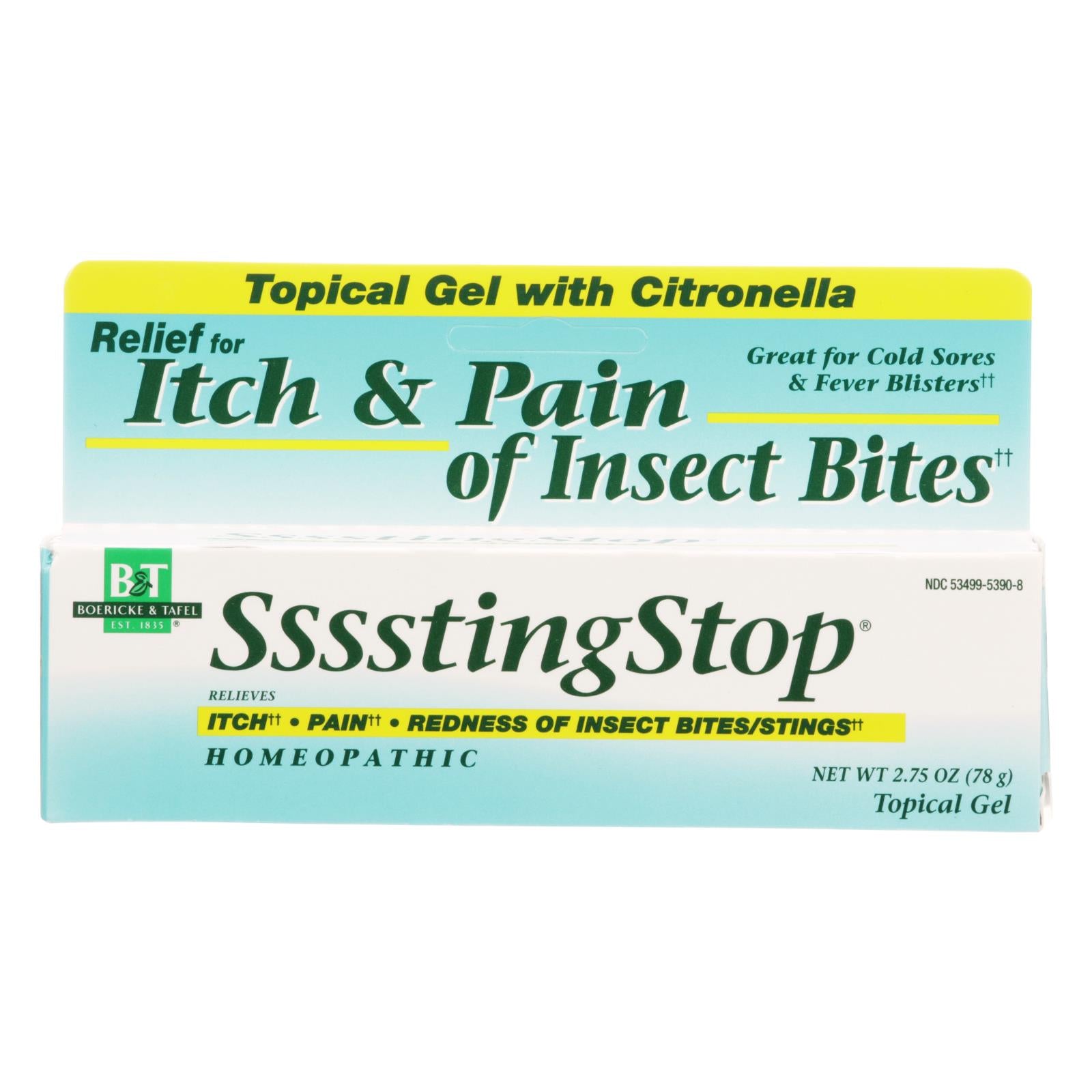 Boericke And Tafel - Ssssting Stop Topical Gel - 2.75 Oz