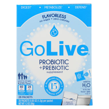 Golive Probiotic Products Probiotic And Prebiotic - Flavorless - 28 Packets - 1 Each