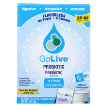 Load image into Gallery viewer, Golive Probiotic Products Probiotic And Prebiotic - Flavorless - 28 Packets - 1 Each
