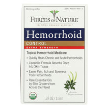 Load image into Gallery viewer, Forces Of Nature - Organic Hemorrhoid Control - Extra Strength - 11 Ml
