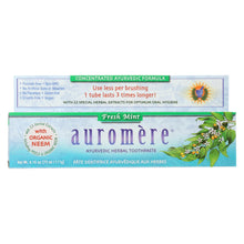 Load image into Gallery viewer, Auromere Toothpaste - Fresh Mint - 4.16 Oz.
