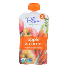 Load image into Gallery viewer, Plum Organics Baby Food - Organic -apple And Carrot - Stage 2 - 6 Months And Up - 3.5 .oz - Case Of 6
