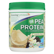 Load image into Gallery viewer, Growing Naturals Yellow Pea Protein - Vanilla Blast - 16 Oz
