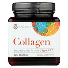 Load image into Gallery viewer, Youtheory Collagen - Type 1 And 3 - 120 Tablets
