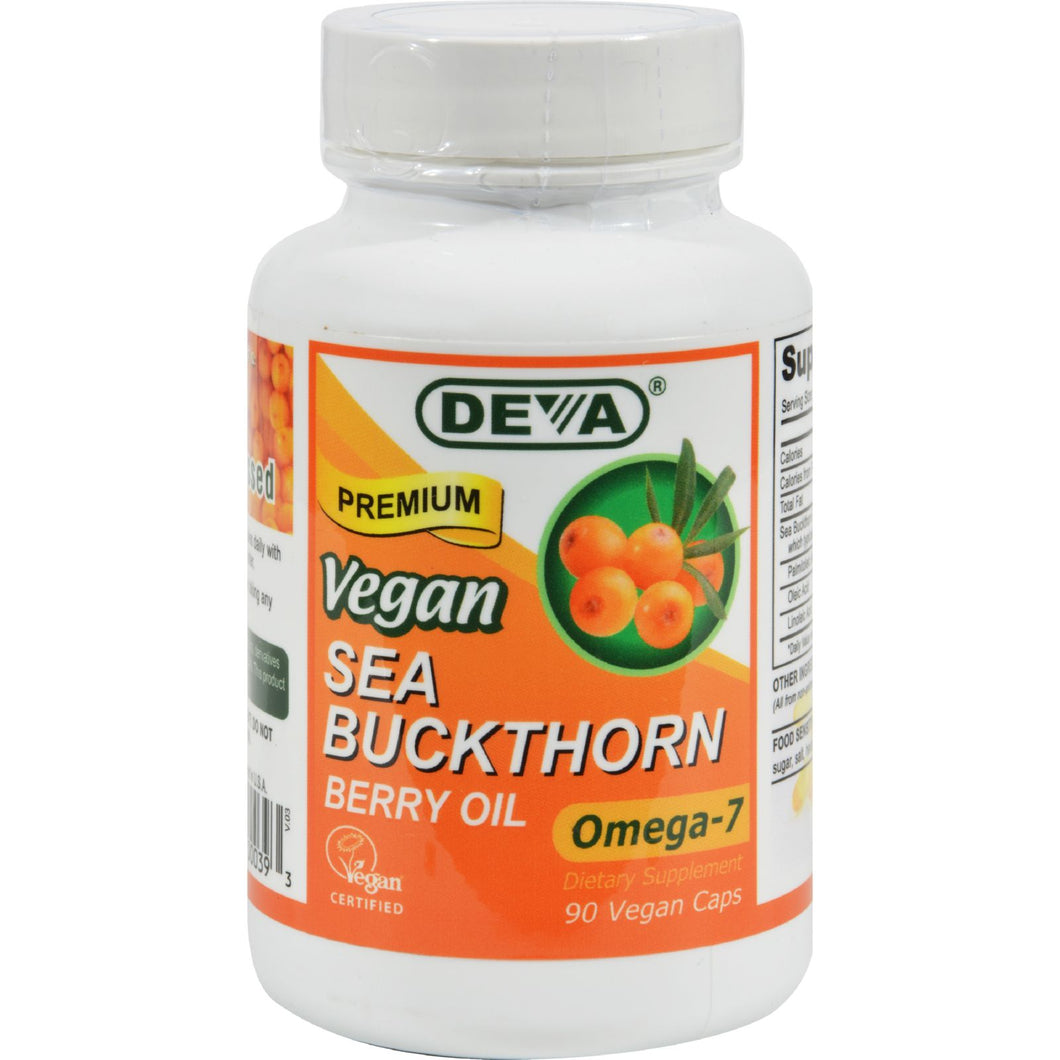 Deva Vegan Vitamins - Sea Buckthorn Oil Vegan - 90 Vegan Capsules