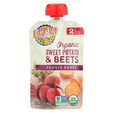 Load image into Gallery viewer, Earth&#39;s Best Organic Sweet Potato And Beets Baby Food Puree - Stage 2 - Case Of 12 - 3.5 Oz.
