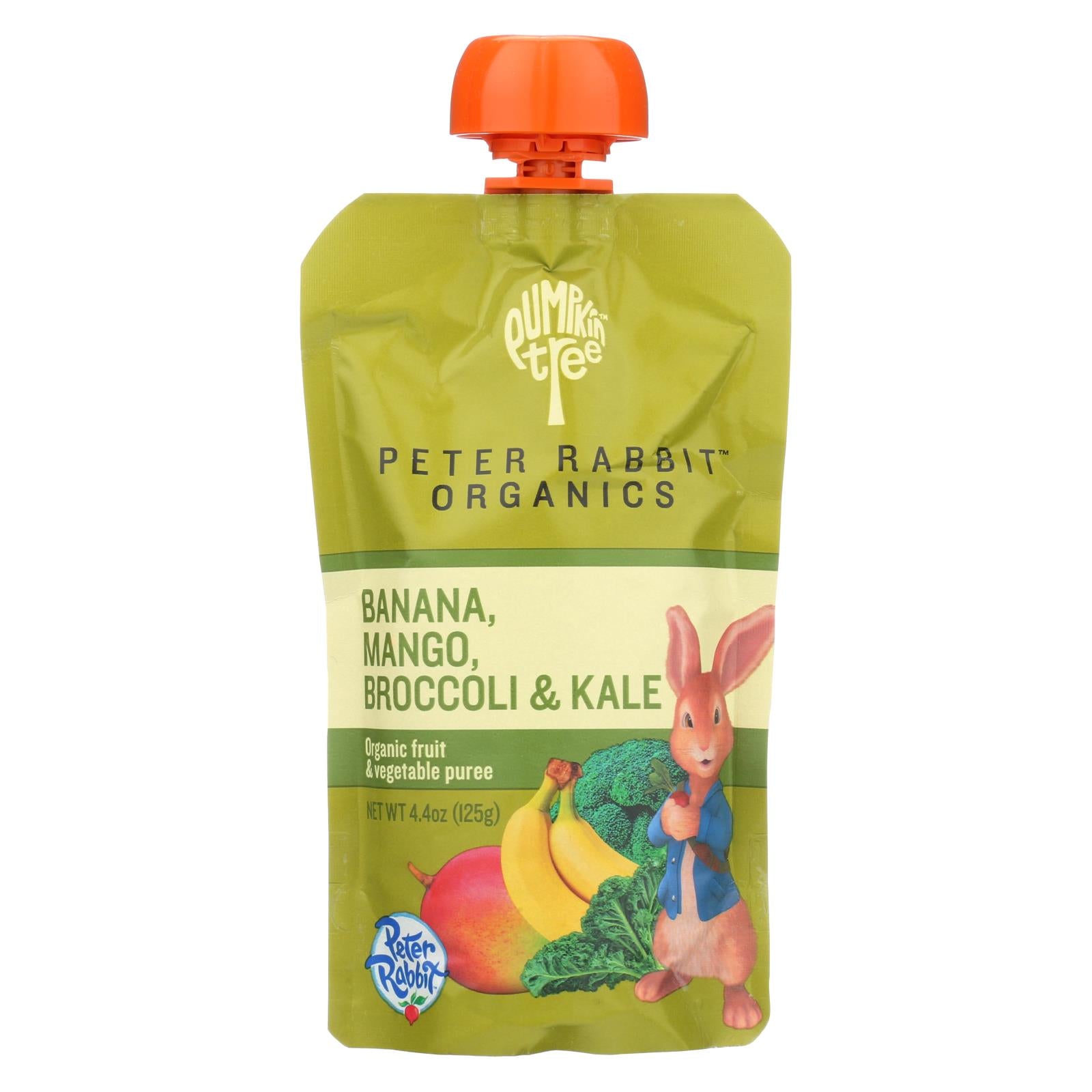 Peter Rabbit Organics Veggie Snacks - Kale Broccoli And Mango With Banana - Case Of 10 - 4.4 Oz.