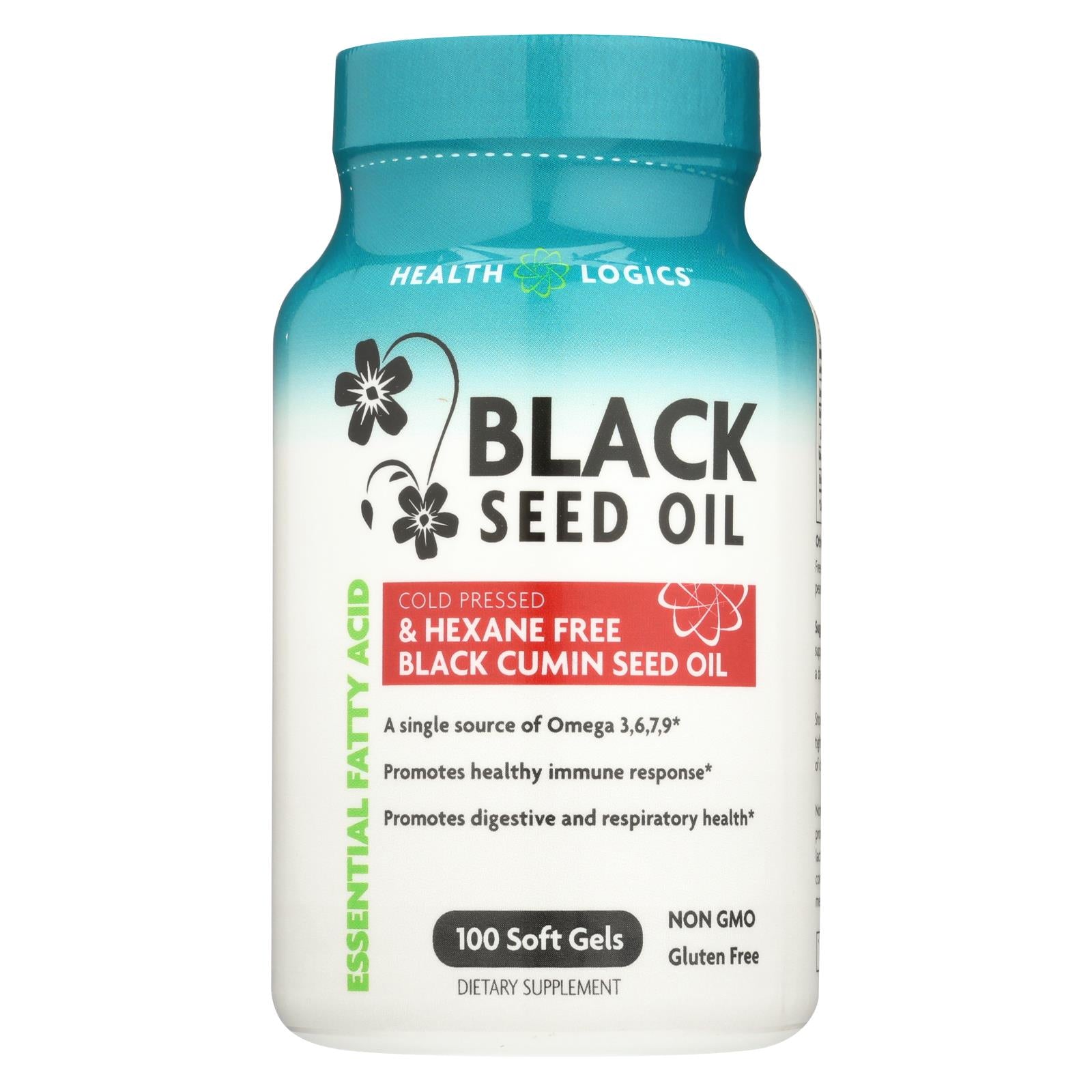Health Logics Black Cumin Seed Oil - 100 Softgels