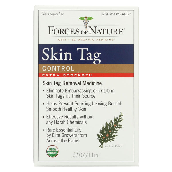 Forces Of Nature - Skin Tag Control - Certified Organic - Extra Strength - 11 Ml