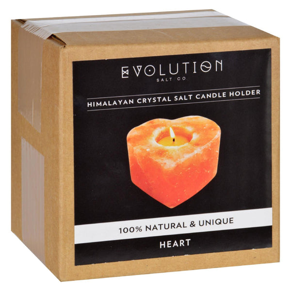 Evolution Salt Tealight Candle Holder - Heart - 1 Count