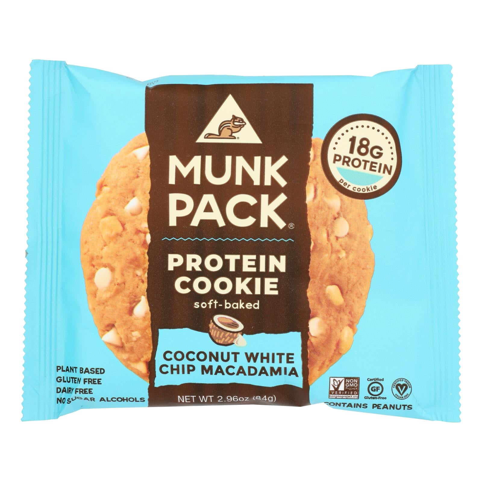 Munk Pack - Protein Cookie - Coconut White Chocolate Chip Macadamia - Quantity: 6