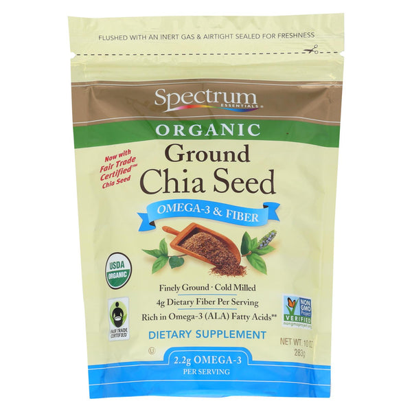 Spectrum Essentials Organic Chia Seed - Ground - 10 Oz