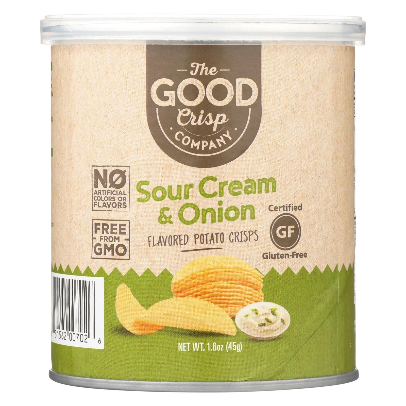 The Good Crisp Company Potato Crisps - Sour Cream And Onion - Quantity: 12