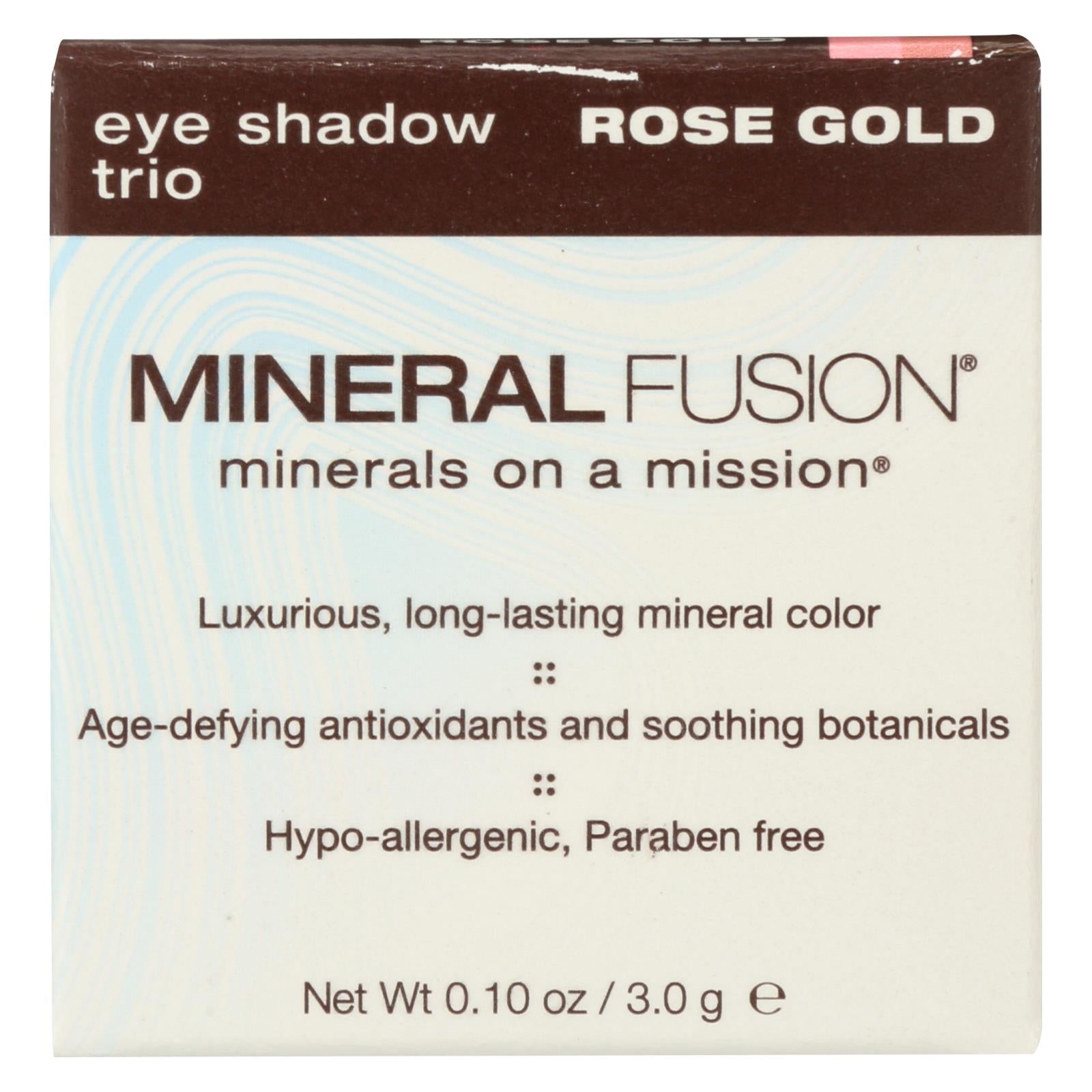 Mineral Fusion - Eye Shadow Trio - Rose Gold - 0.1 Oz.