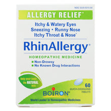 Load image into Gallery viewer, Boiron - Rhinallergy Allergy Relief - 60 Tablets
